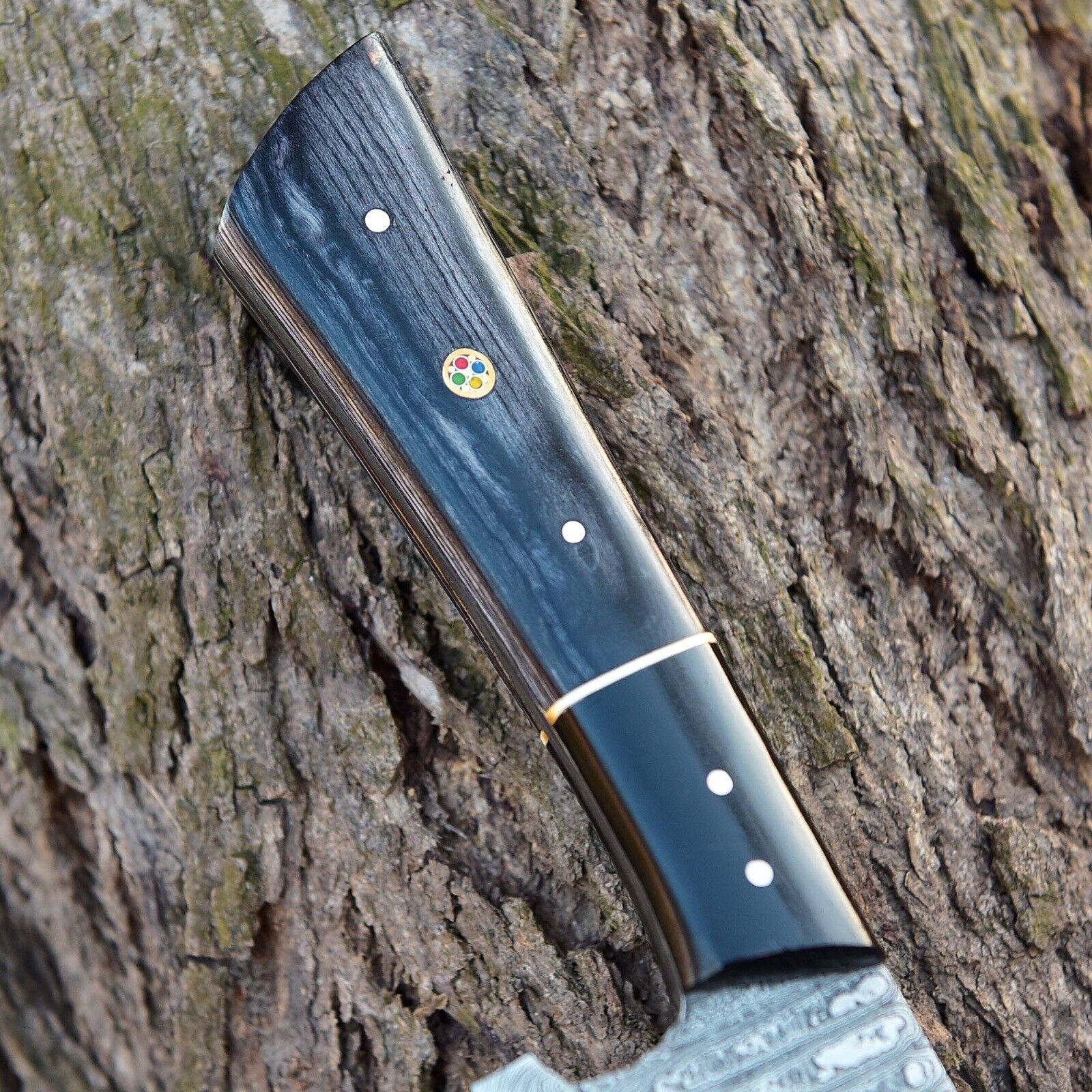 12” Handmade Damascus Chef Knife Hand Forged Japanese Bunka Kitchen Knives x-680 - Image 4
