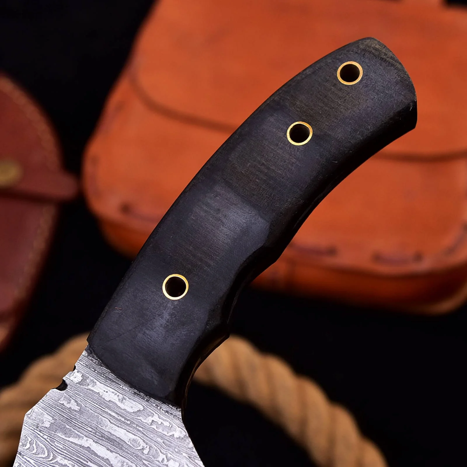 Best Survival Knife Real Forged Damascus Steel Tom Brown Design tracker knife With Sheath - Image 4