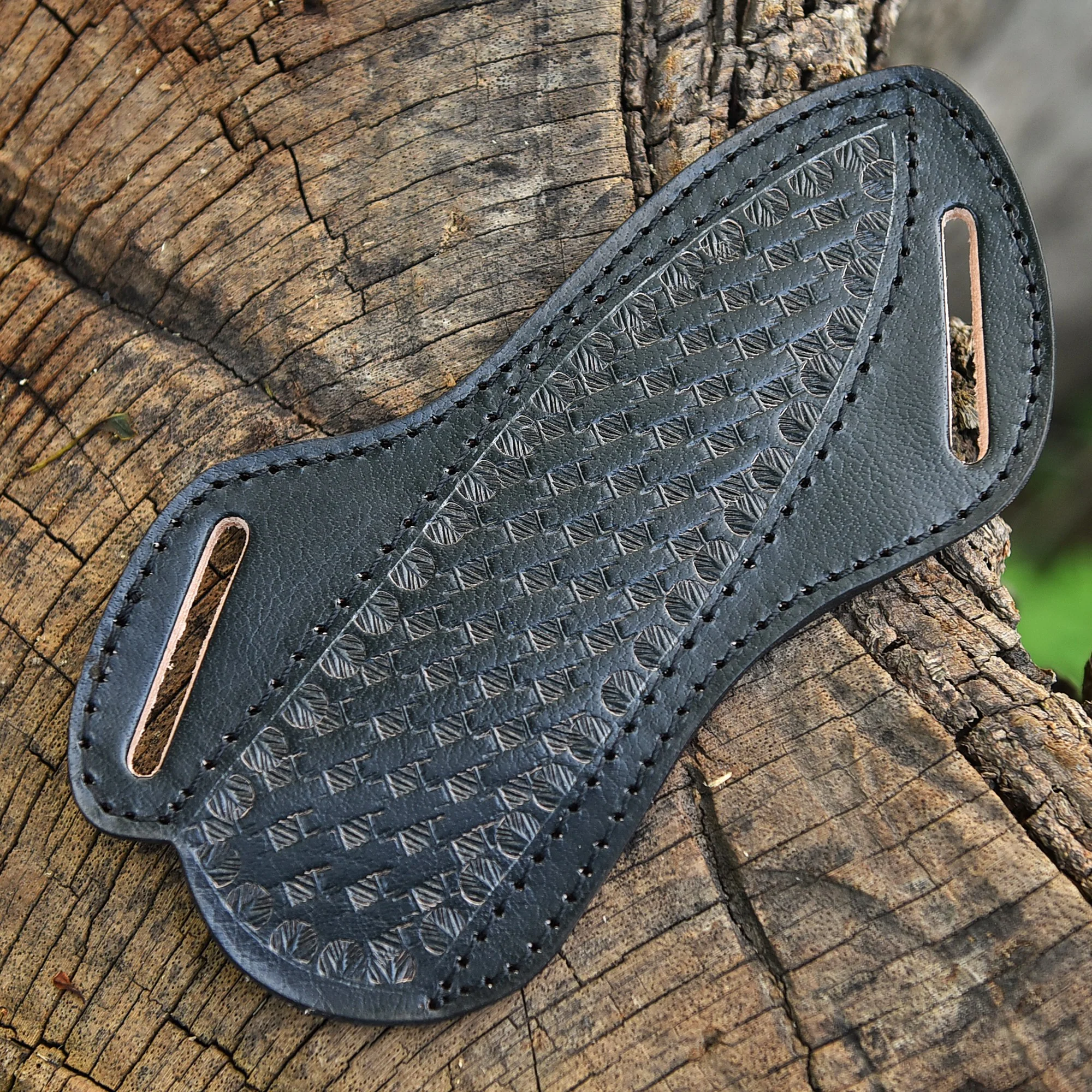 Classic Handcrafted High End Fixed Blade Leather Rust Protection Sheath - Image 2