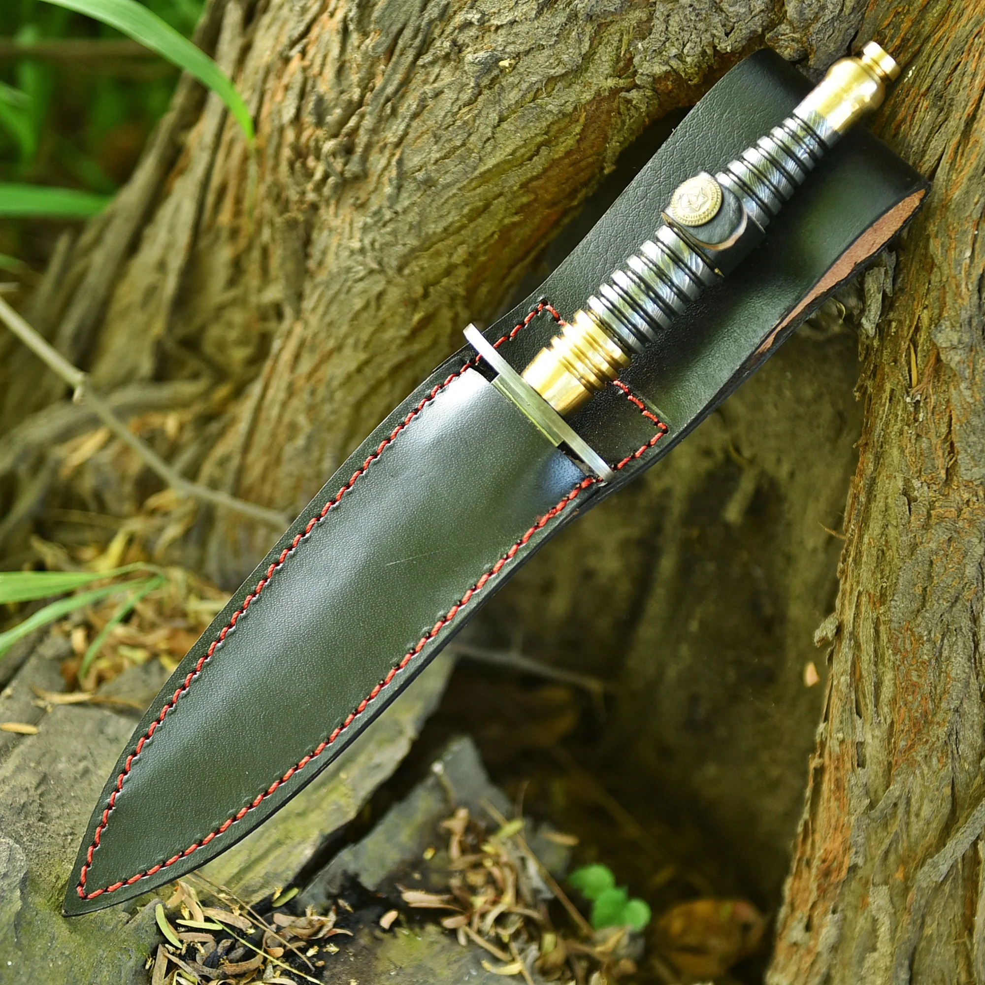 Custom Handmade Damascus Steel Dagger Knife Full Tang Damascus Handle - Image 5