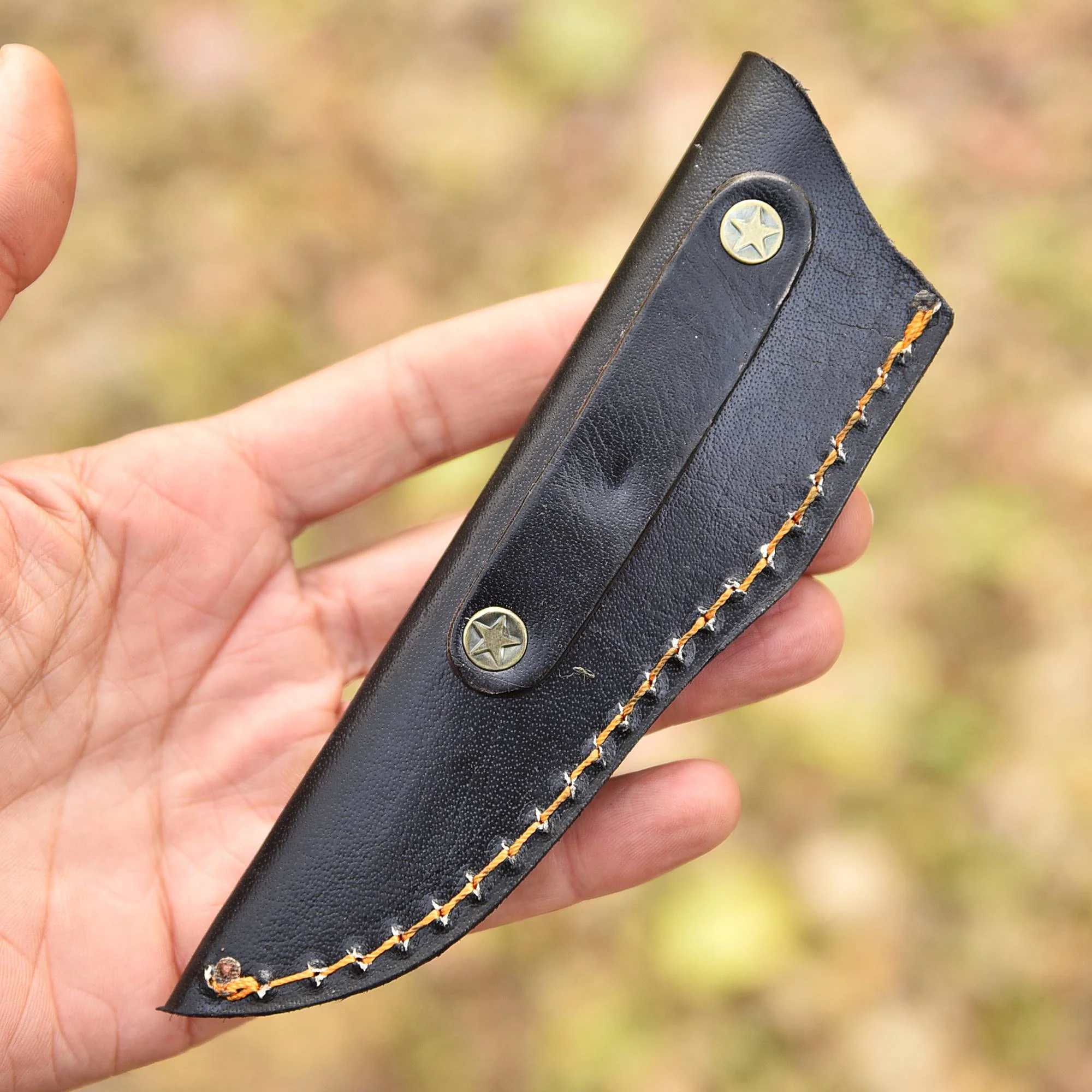 Elite Handmade Fixed Blade Skinner Knife Rust Protection Leather Sheath - Image 4