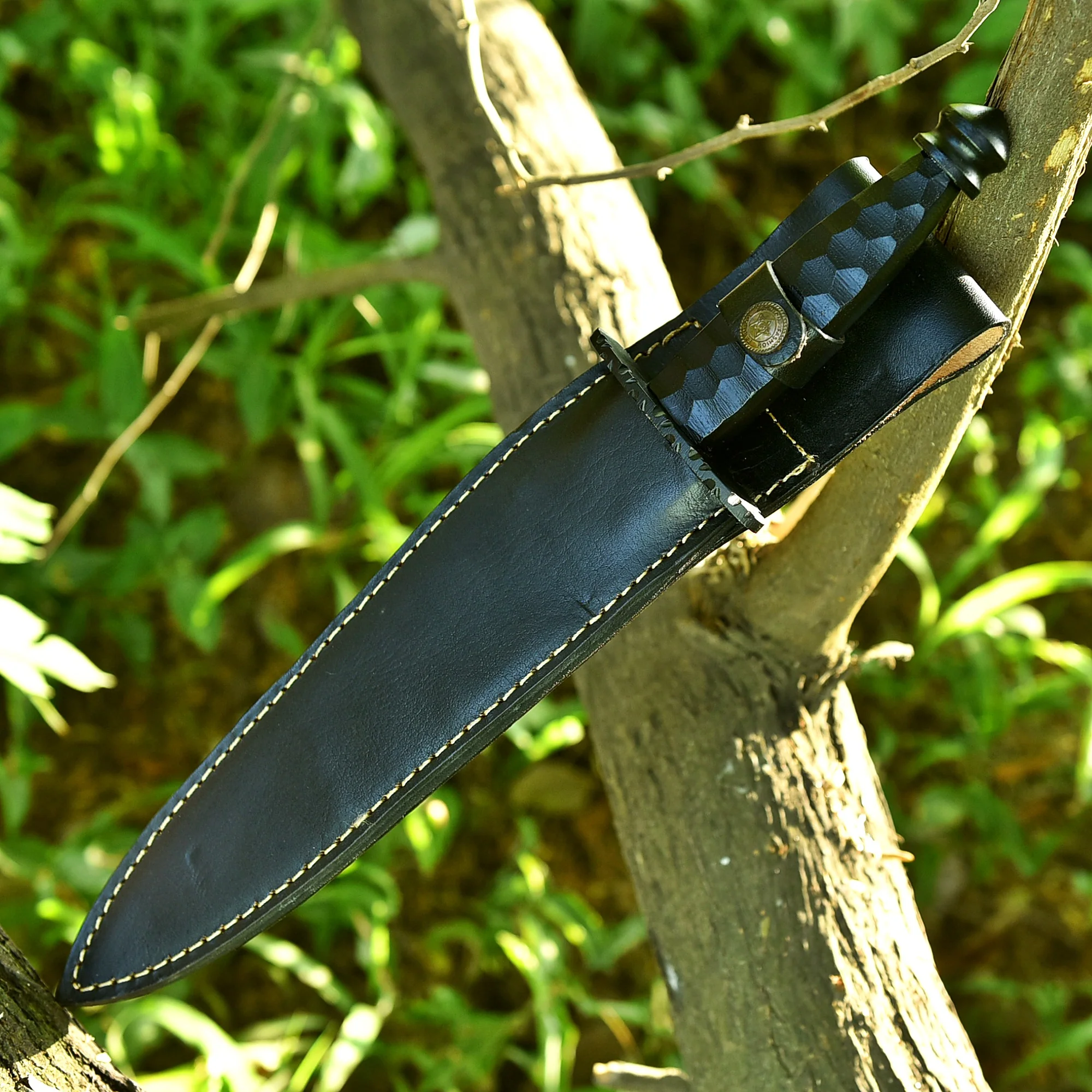 Elite Handmade Tactical Dagger Double Edge Blade Knife Steel Handle EDC - Image 6