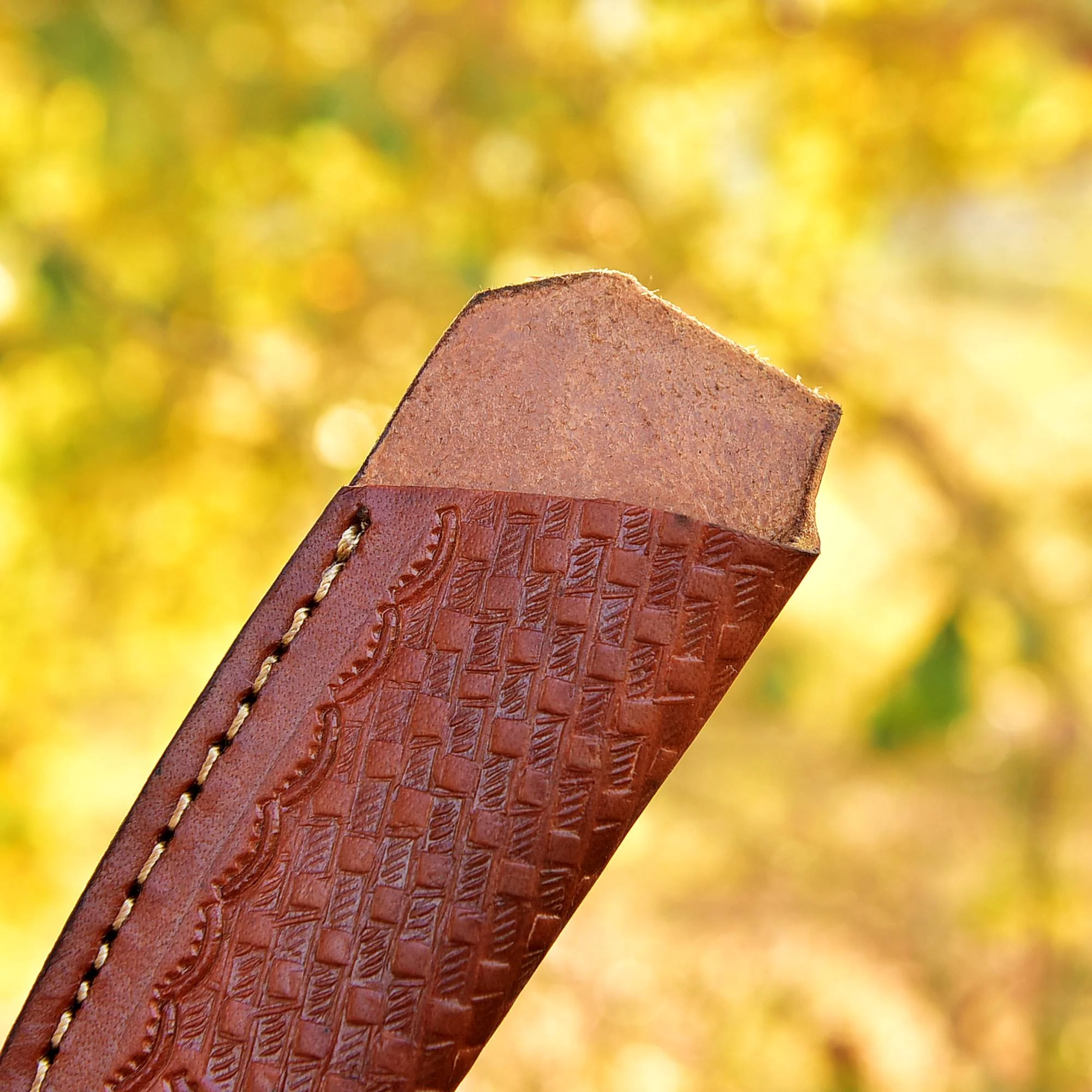Hand Stitched Genuine Leather Fixed Blade  Knife Sheath Belt Carry Sheath - Image 13