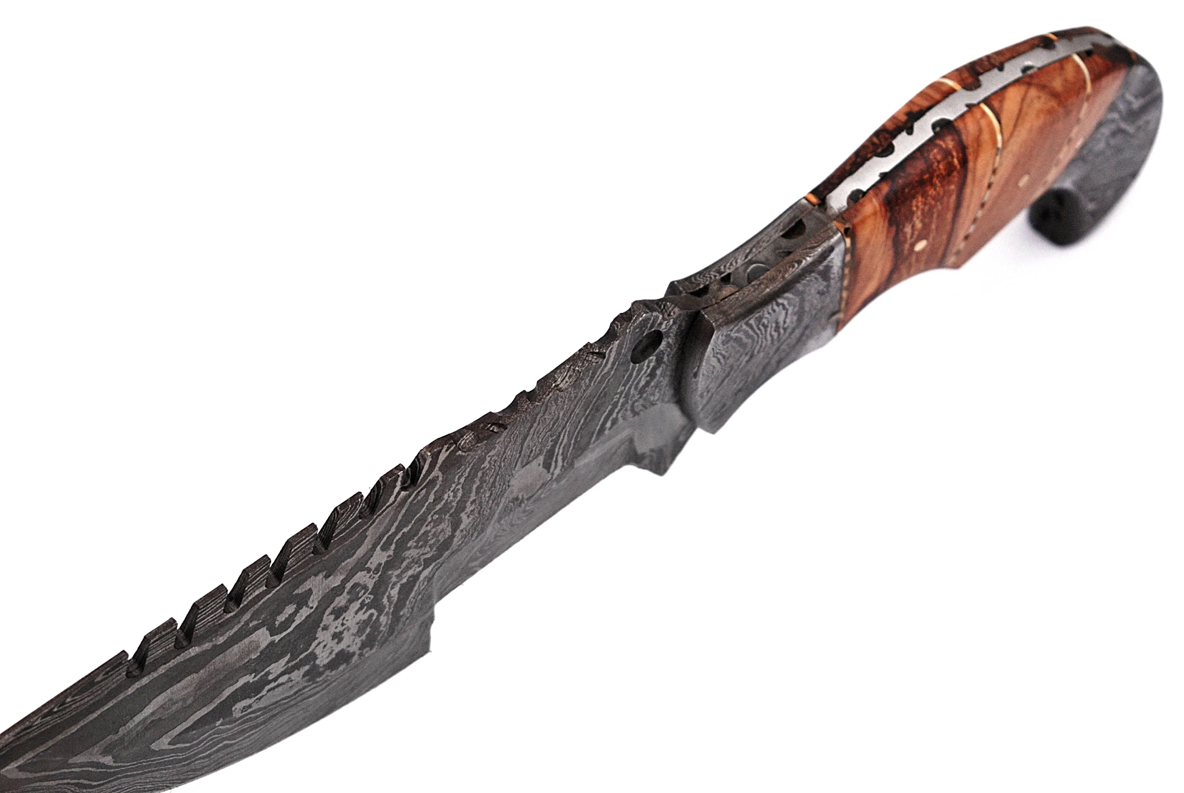 Handmade Damascus Steel Tracker Knife - Premium Quality for Hunting, Camping, and Survival - Image 4
