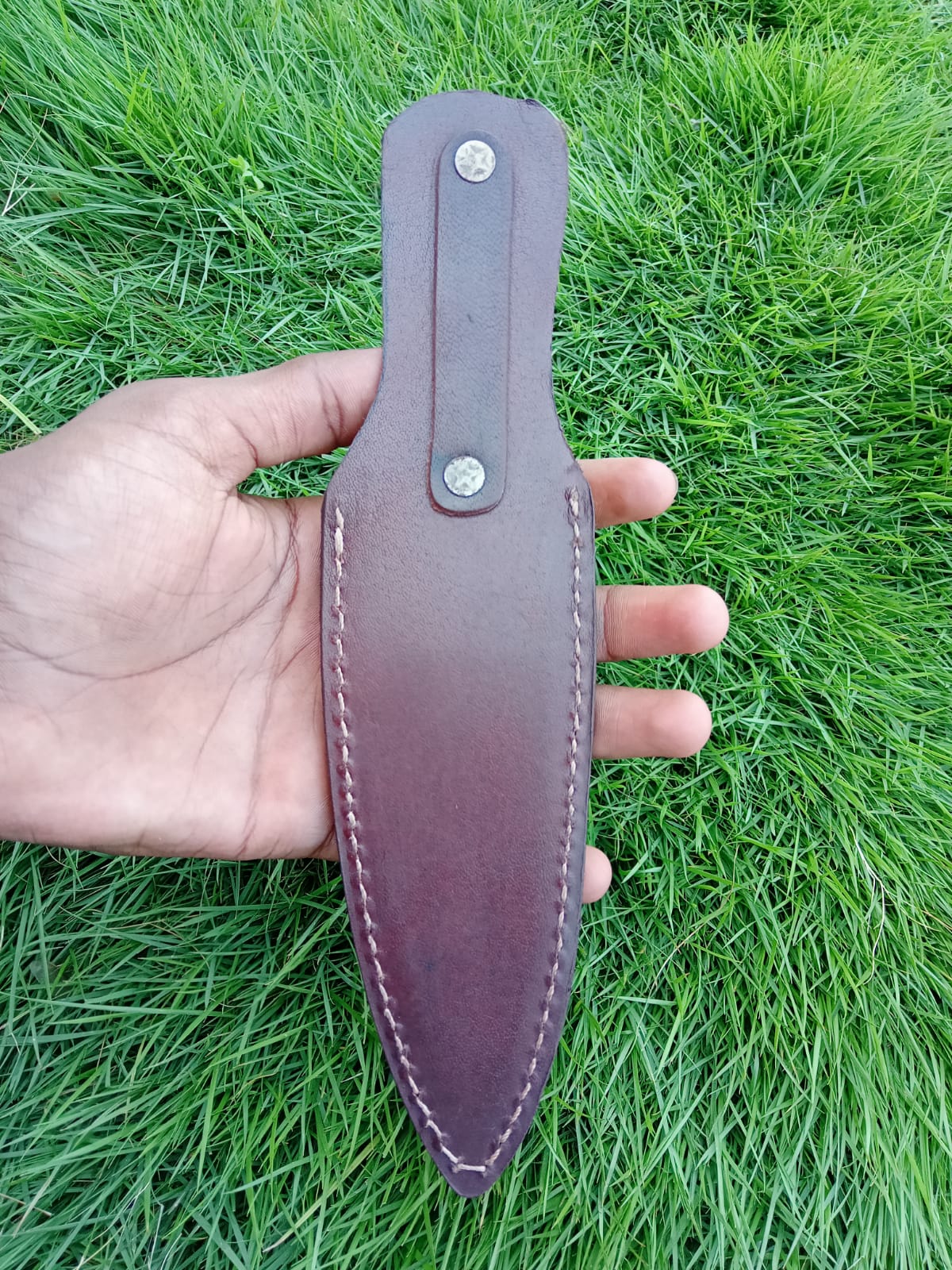 Handmade Double Edge Blade Dagger Knife Boot Knife Sheath - Image 2