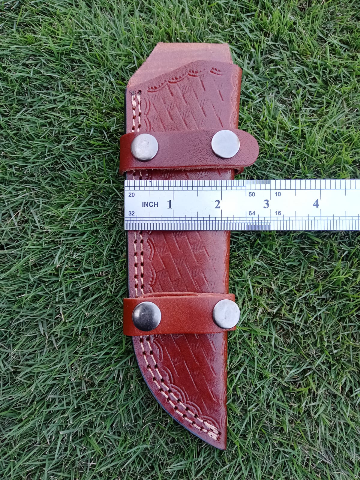 Handmade Genuine Leather Tracker Knife Fixed Blade Knife Sheath - Image 13