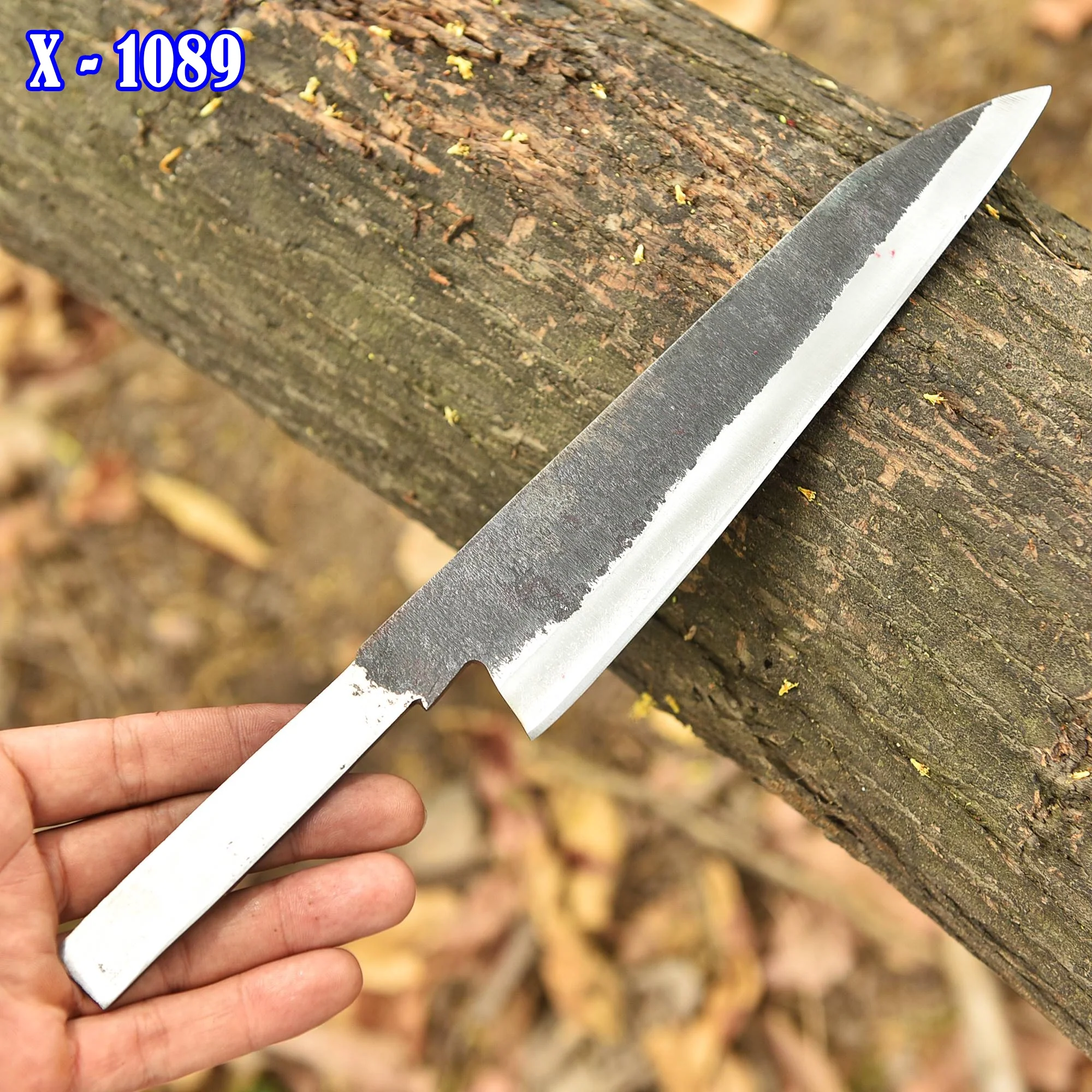 Handmade Heavy Duty Carbon Steel D2 Blade Kitchen Chef Blade Blank - Image 3