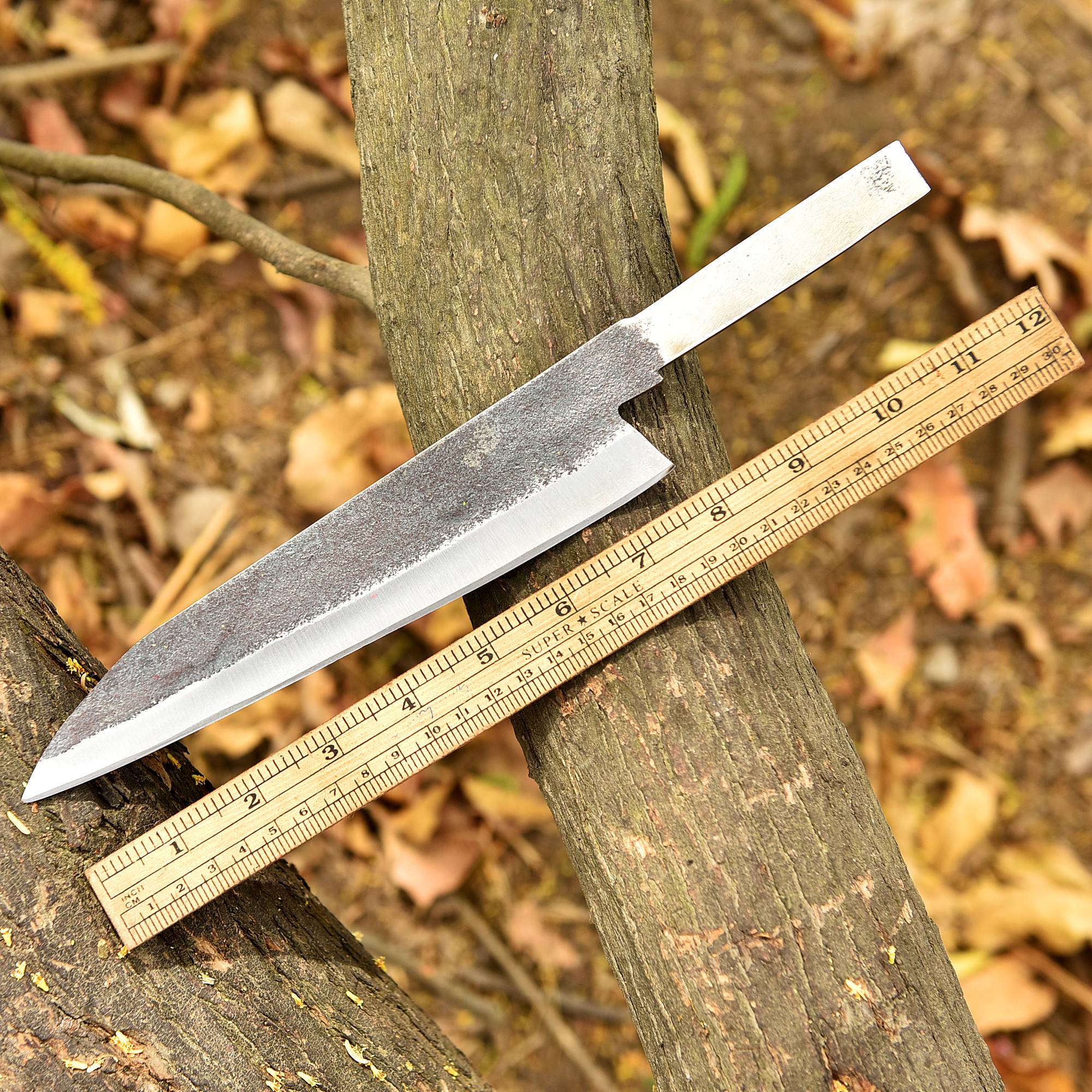 Handmade Heavy Duty Carbon Steel D2 Blade Kitchen Chef Blade Blank - Image 4