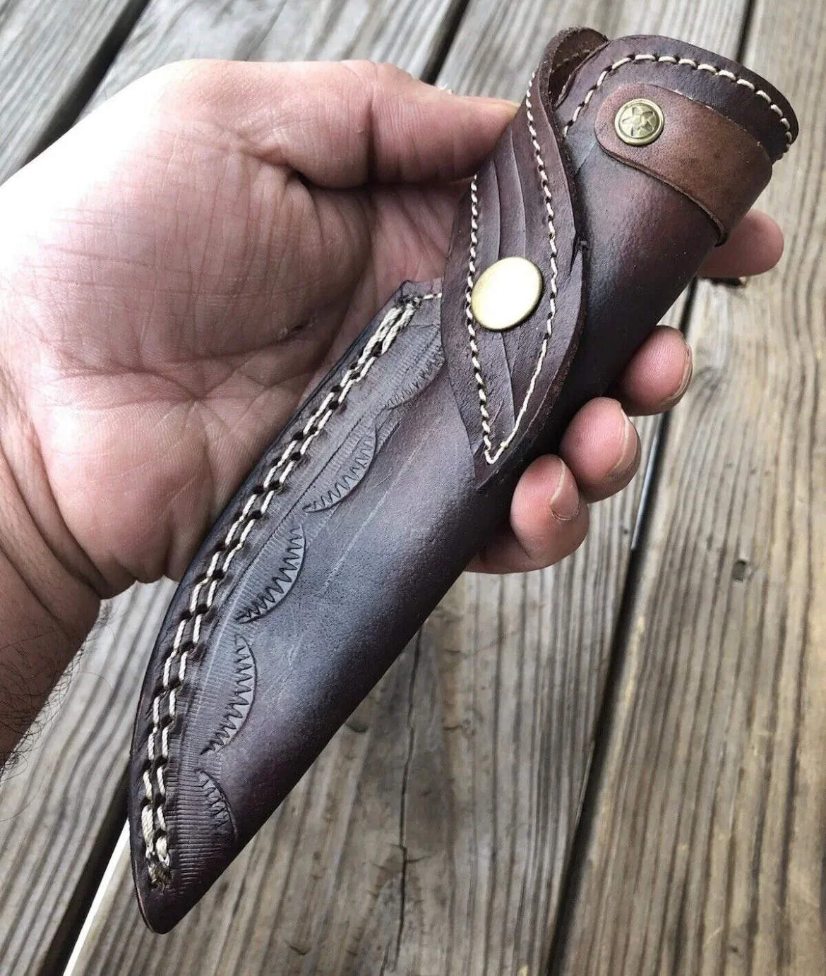 Handmade Knife Sheath Fixed Blade Vertical Knife Sheath Knives Holster Knife Case Scout Sheath - Image 4