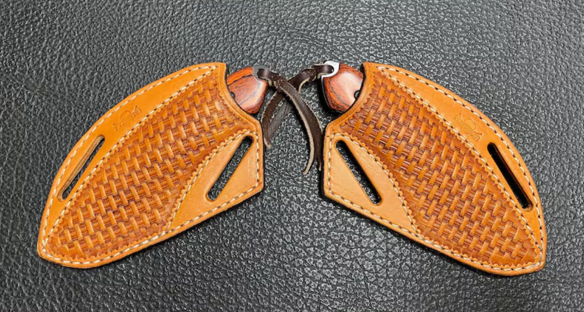 Handmade Pancake Leather Sheath for Fixed Blade Knife - High-Quality, Custom-Fitted Accessory for Hunting, Camping Outdoors Men's Gift - Image 4