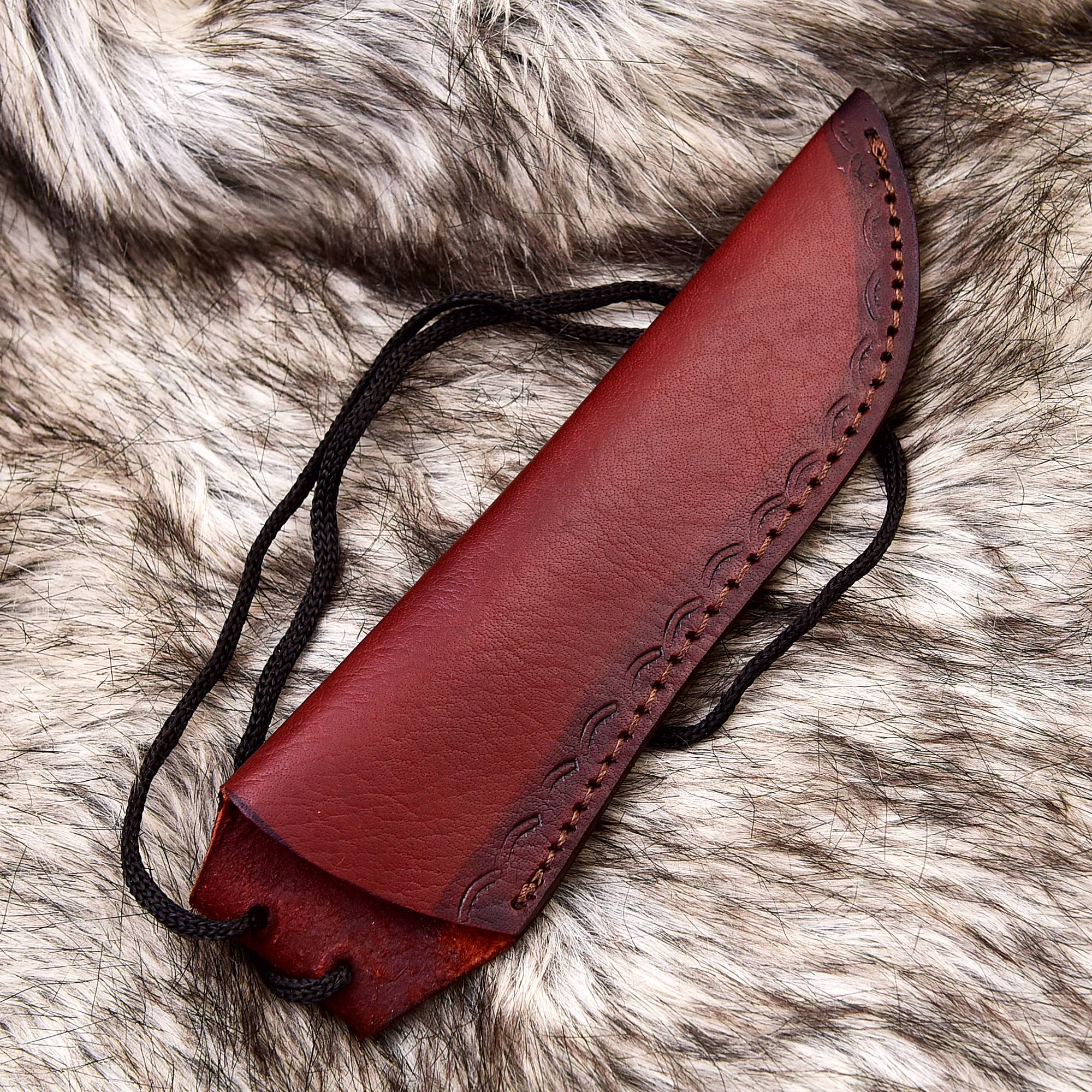 High Quality Leather Knife Fixed Blade Knife Sheath Skinner Knife Sheath - Image 11