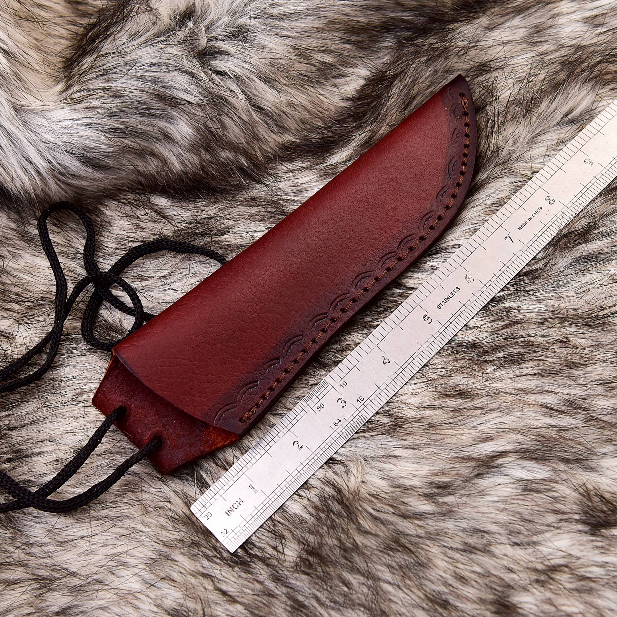 High Quality Leather Knife Fixed Blade Knife Sheath Skinner Knife Sheath - Image 13