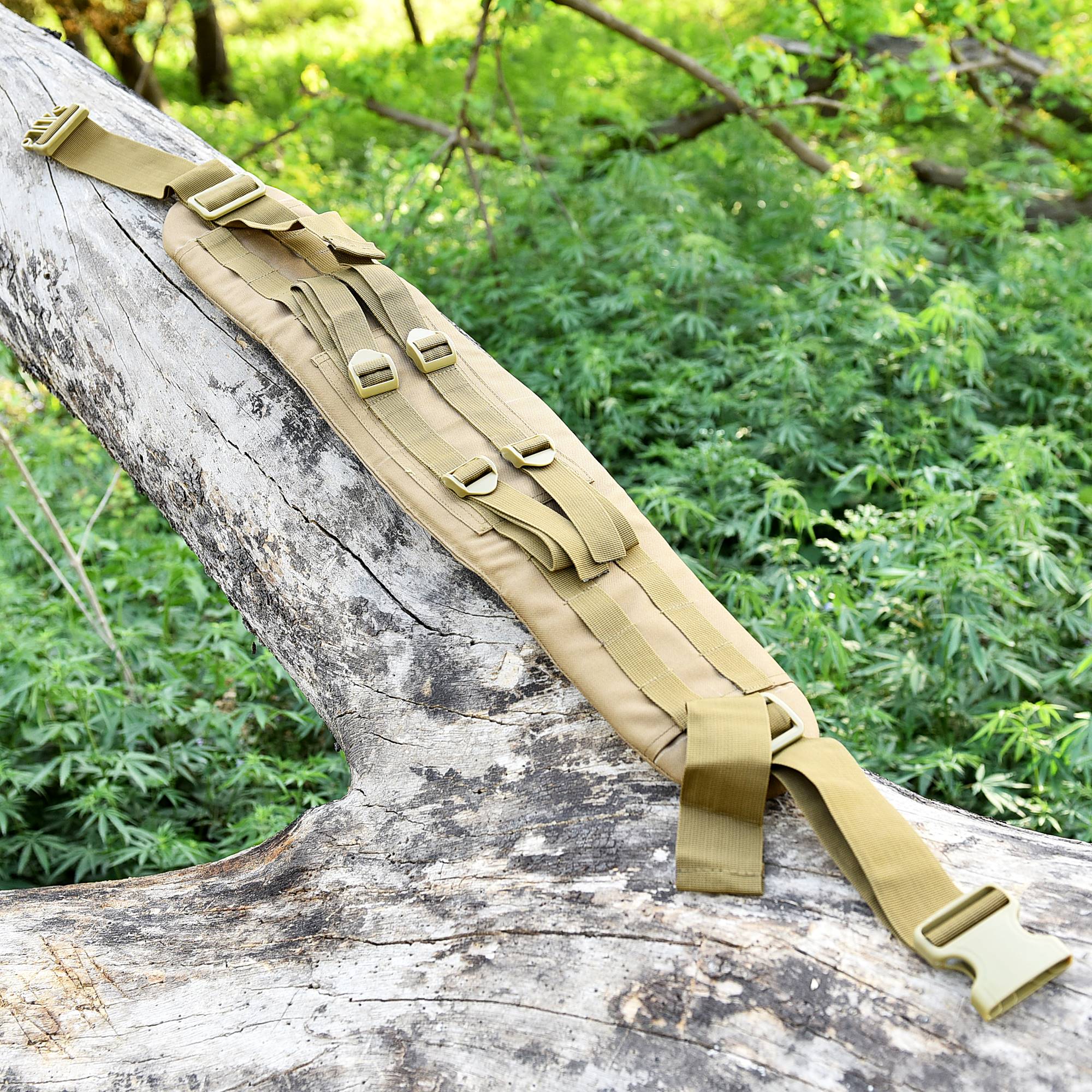 Military Alice Pack Kidney Pad With Double Strap & Waist Belt Carry 220 Lb's BagPack Camping Hiking Coyote - Image 4