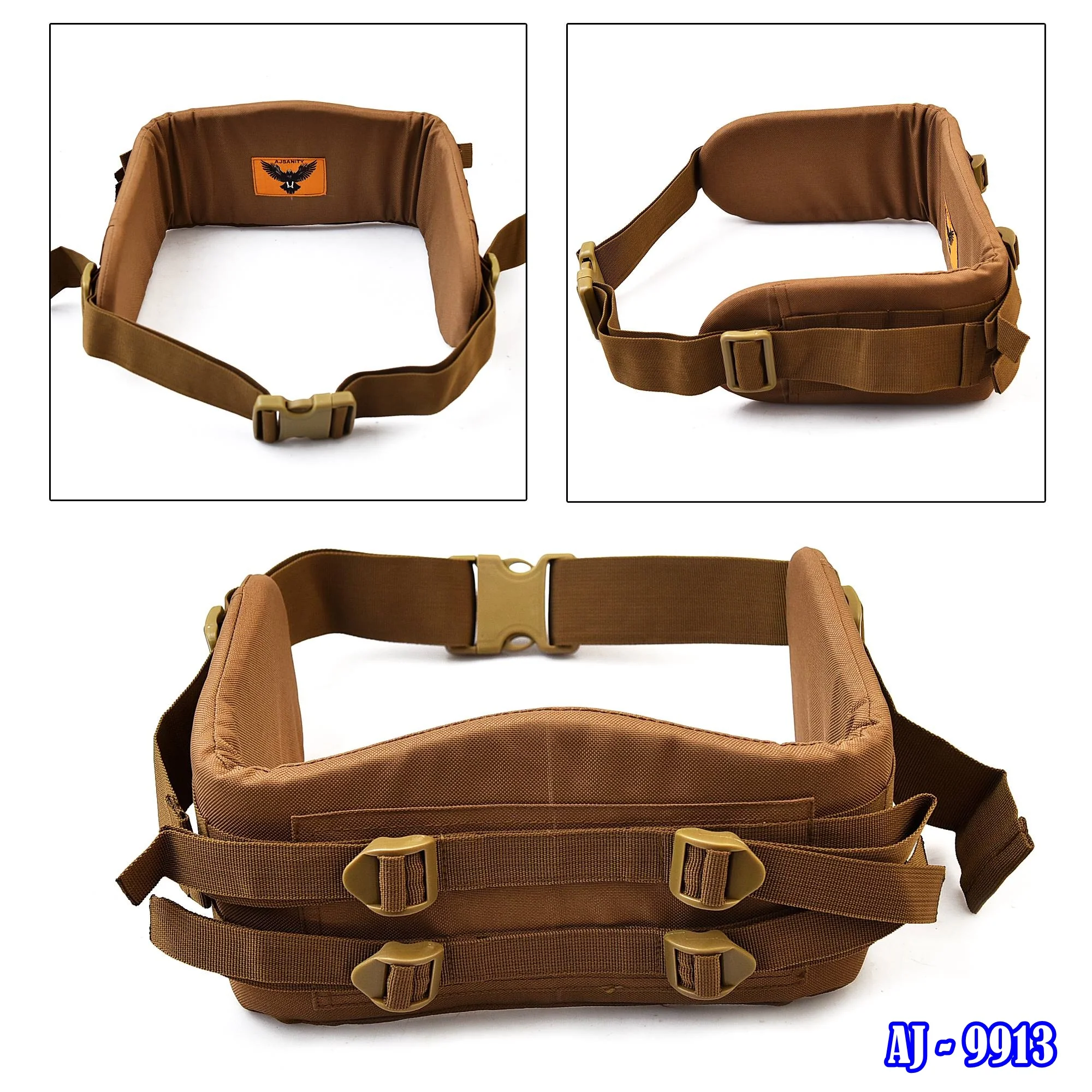 Military Alice Pack Kidney Pad With Double Strap & Waist Belt Carry 220 Lb's BagPack Camping Hiking Coyote - Image 6
