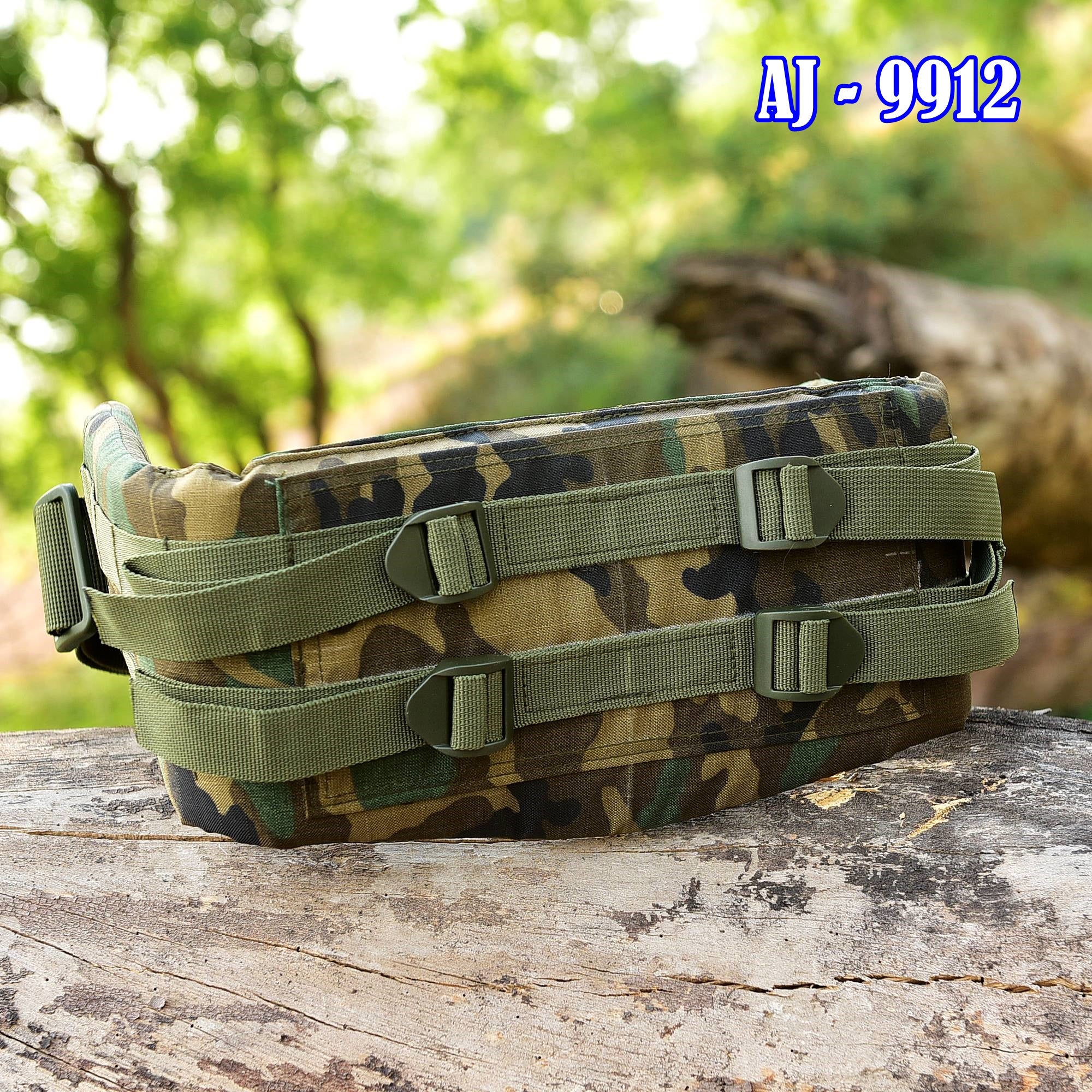 Military Alice Pack Kidney Pad With Double Strap & Waist Belt Carry 220 Lb's BagPack Camping Hiking WoodLand Camo - Image 6