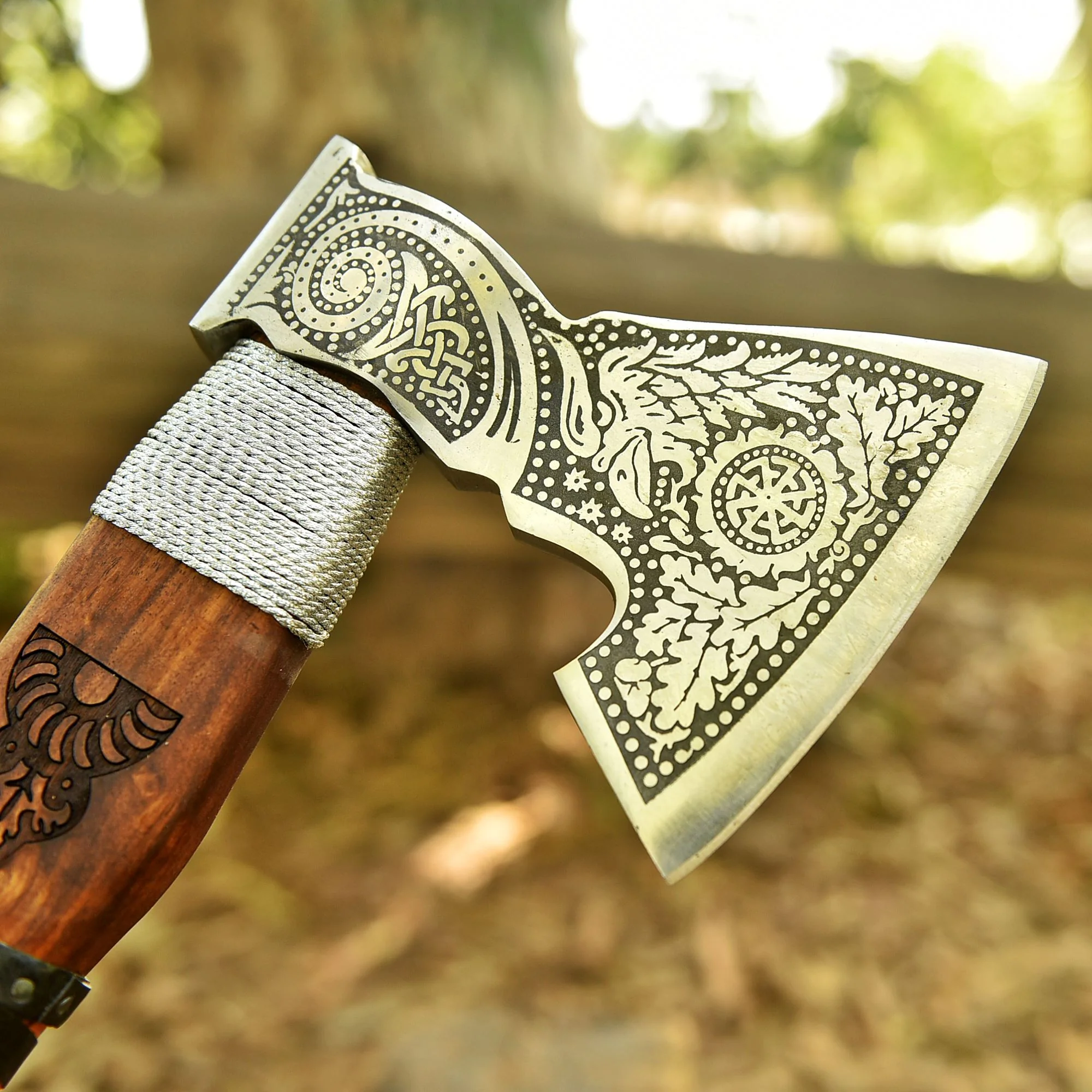 Nordic Warrior Viking Bearded Axe Bushcraft Camping Hiking Adventure Tool - Image 3