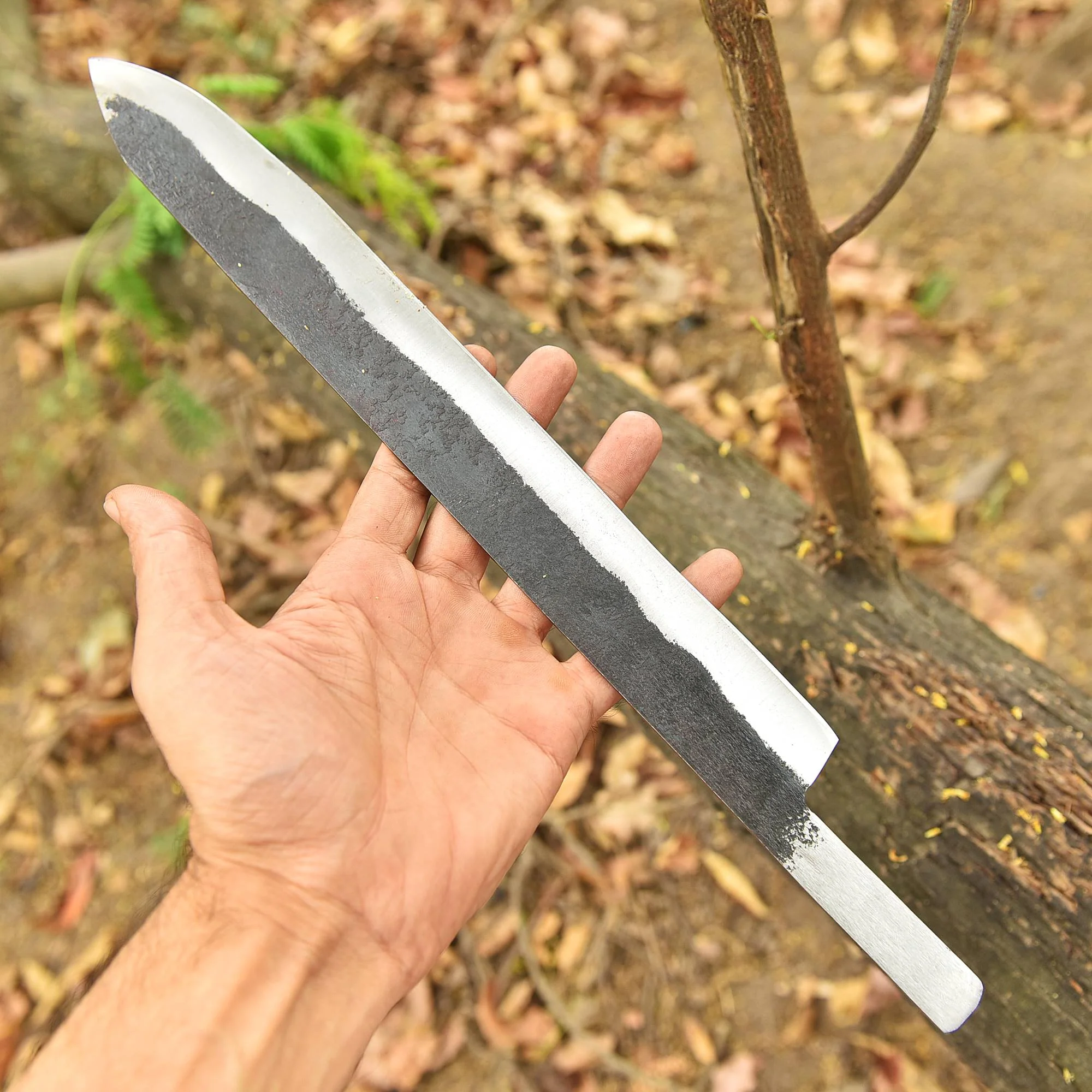 Professional Handmade Carbon Steel Blade D2 Blank Blade Kitchen Knife - Image 3