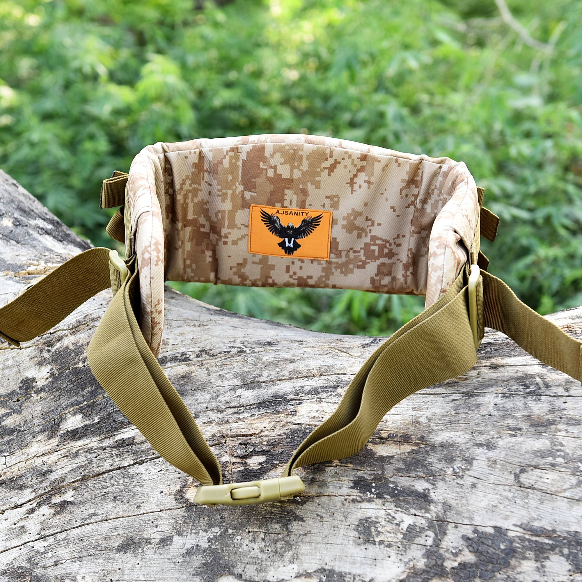 USMC Military Alice Pack Kidney Pad With Double Strap & Waist Belt Carry 220 Lb's Ideal camping Hiking - Image 3