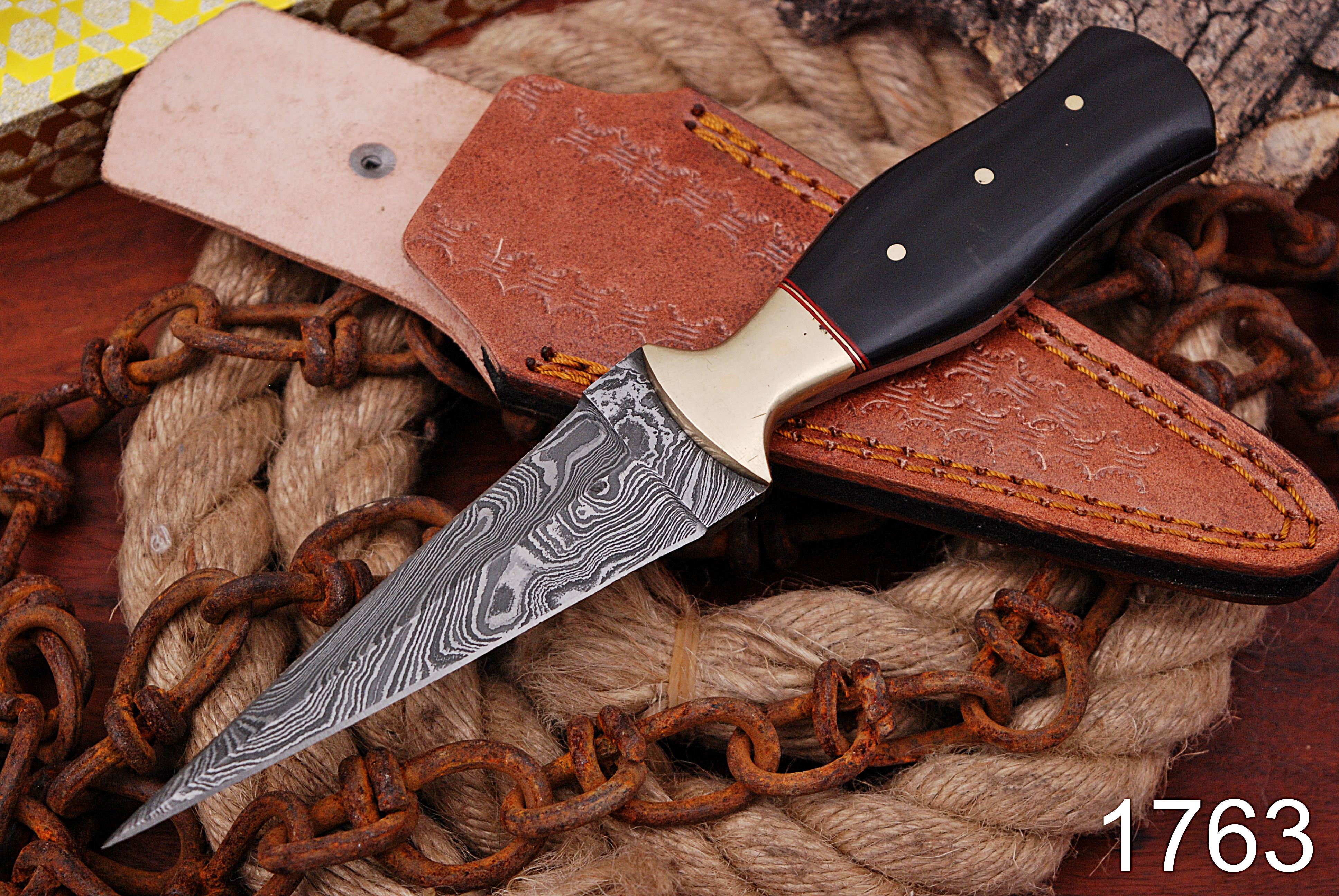 Vintage Design British Army WW2 Fixed Blade Knife with Leather Sheath Collectible Knives - Image 5