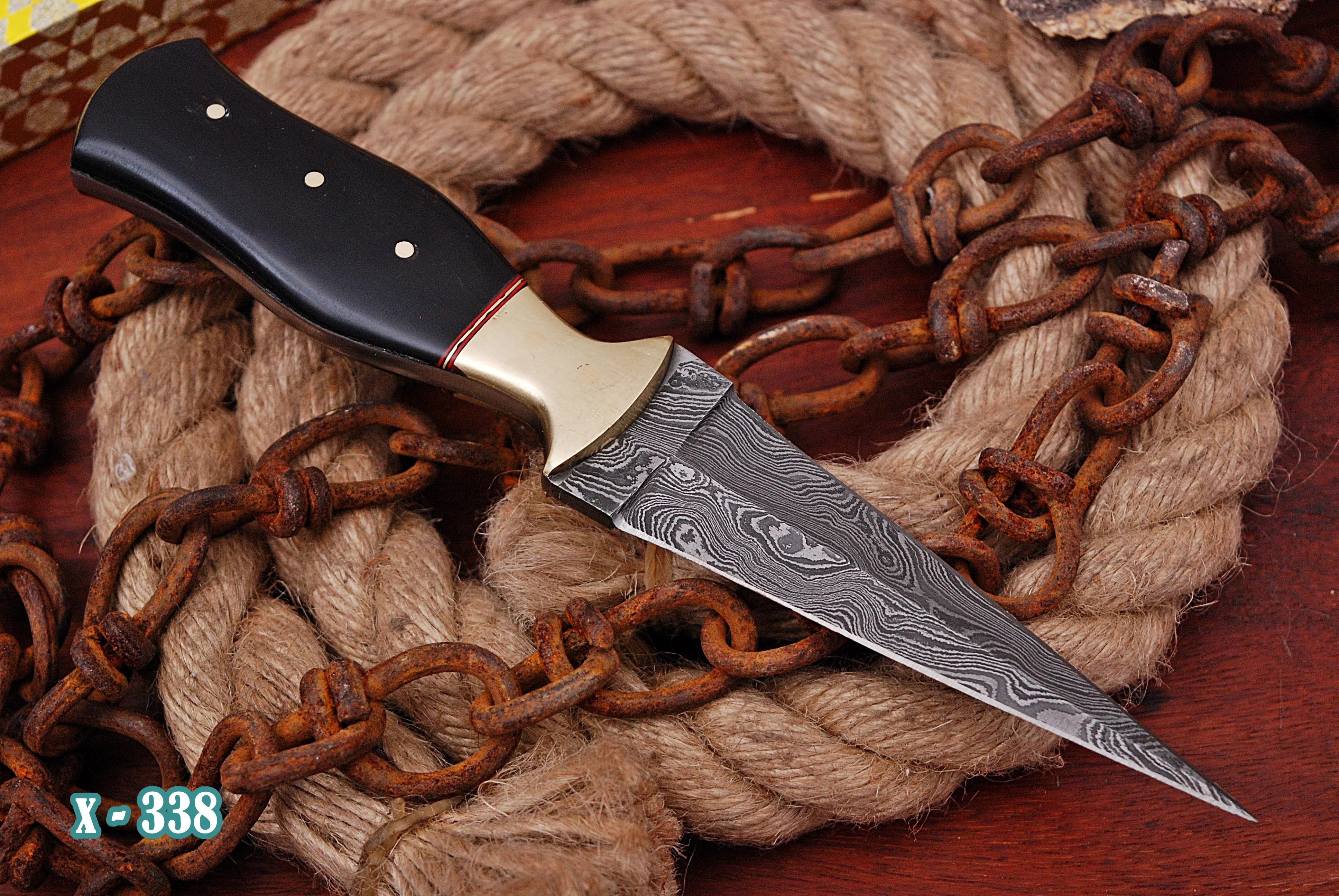 Vintage Design British Army WW2 Fixed Blade Knife with Leather Sheath Collectible Knives - Image 6